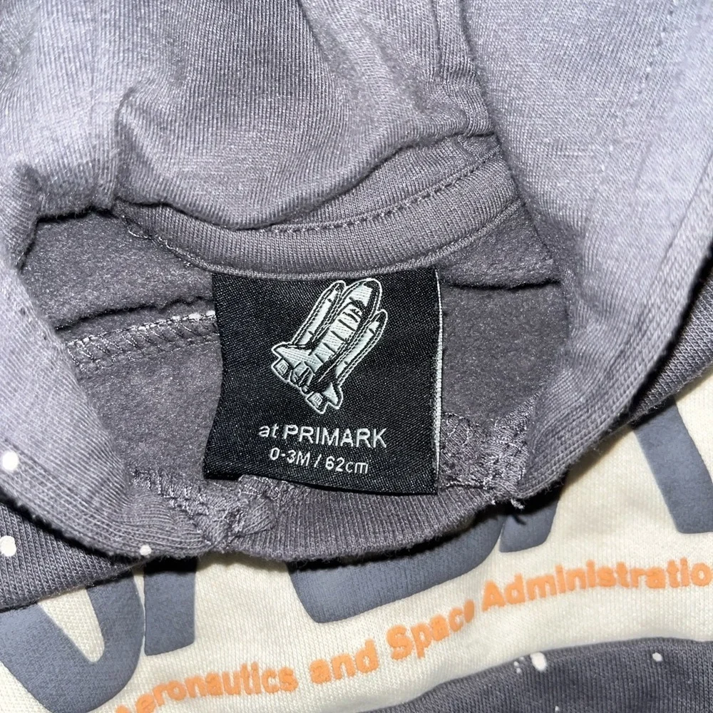 NASA X Primark Baby Hoodie Jogger Set Size 0-3 Months‎